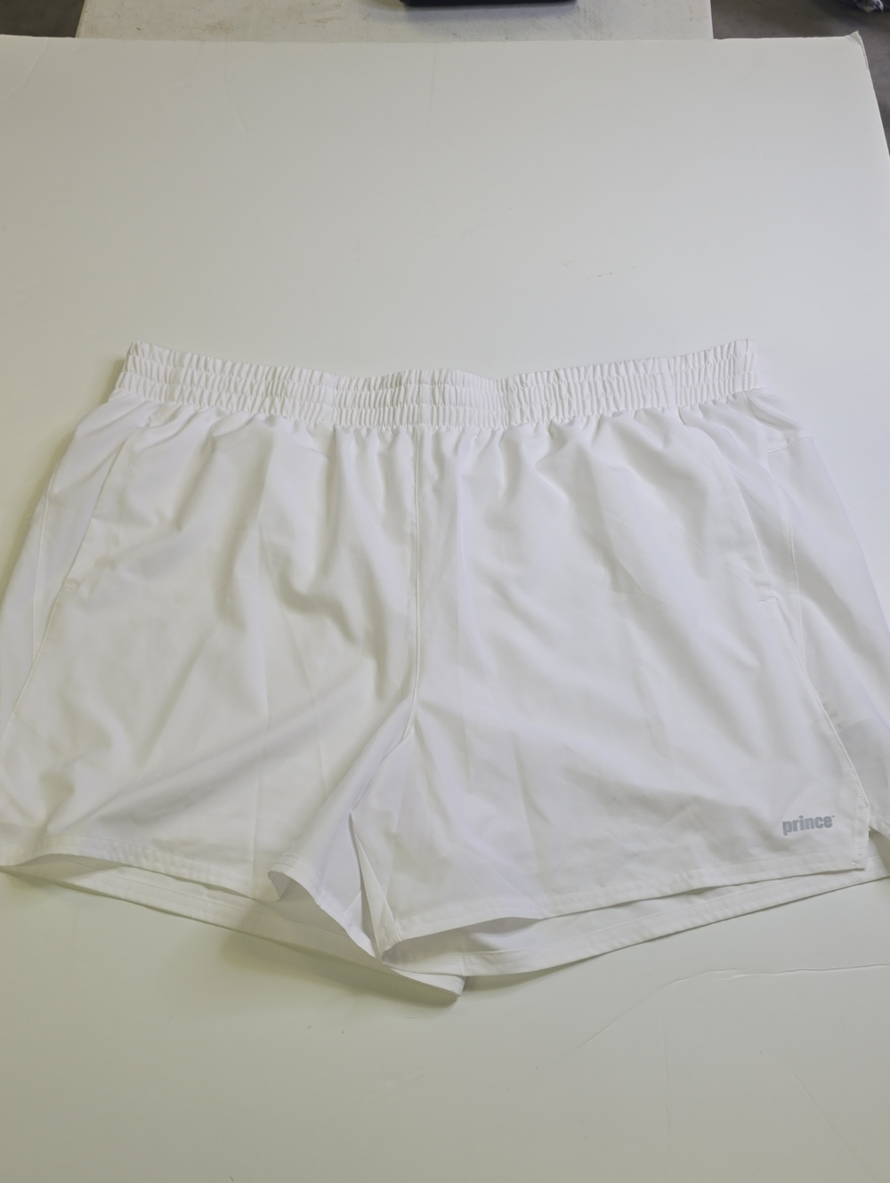 Prince White Men's Athletic Tennis Shorts